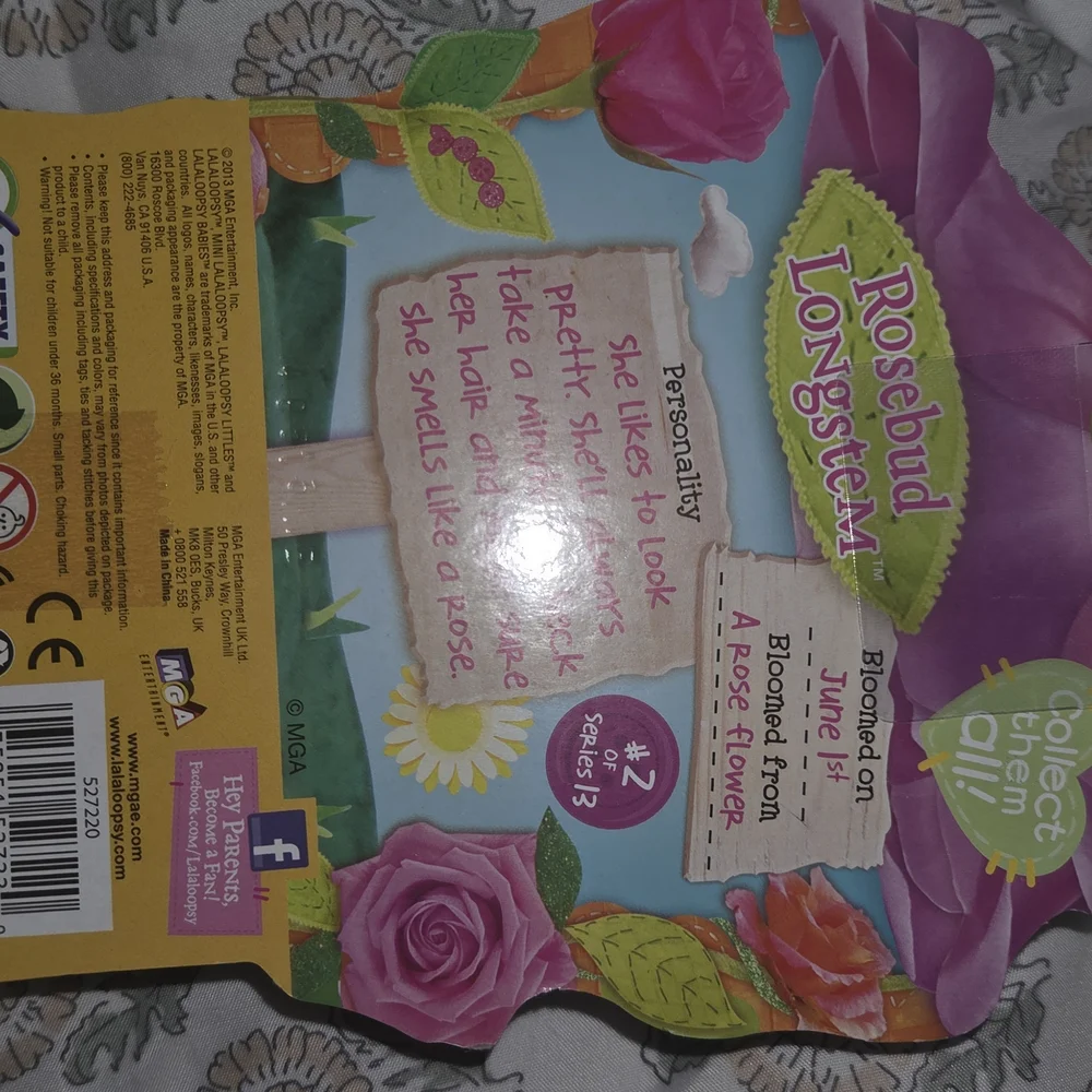 Mini Lalaloopsy Rosebud Longstem Doll - Pink and Green